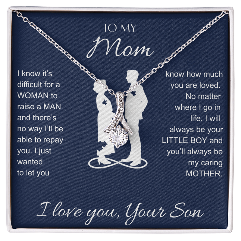 To My Mom Gift From Son - Alluring Beauty Necklace