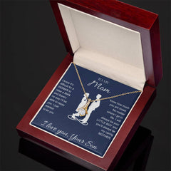 To My Mom Gift From Son - Alluring Beauty Necklace