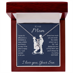 To My Mom Gift From Son - Alluring Beauty Necklace
