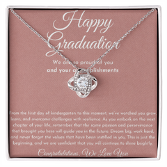 Graduation Love Knot Necklace