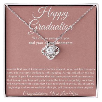 Graduation Love Knot Necklace